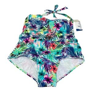 Catalina Tropical One Piece Bathing Suit Size 2X(18W-20W) vacation
